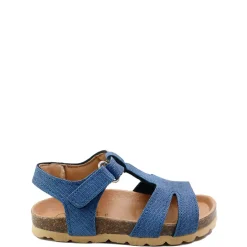 Papanatas Navy Linen Cork Sandal Sale