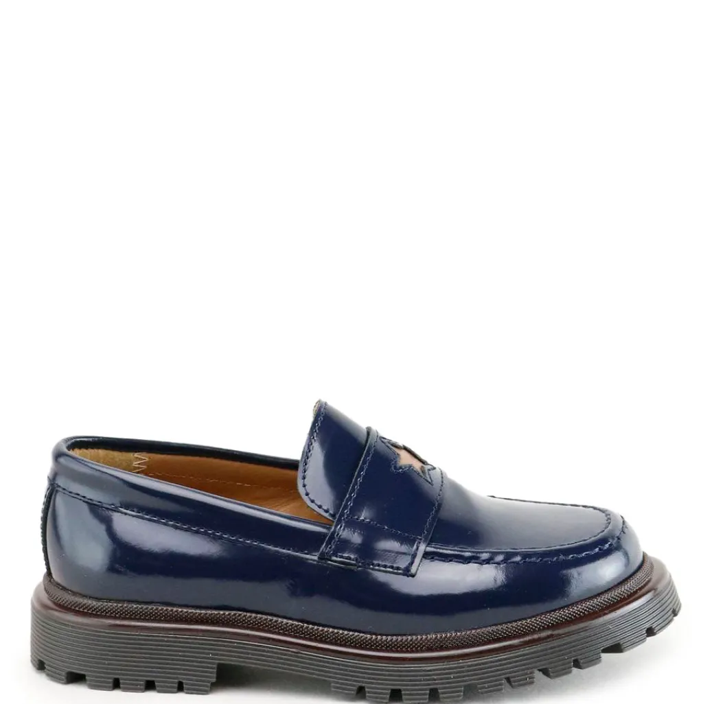 Papanatas Navy Luxor Star Chunky Loafer Hot