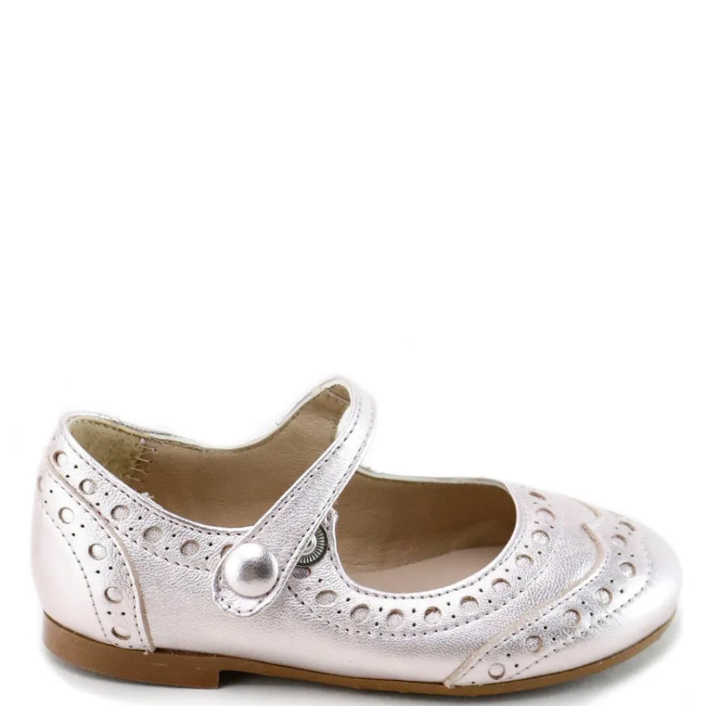 Papanatas Pink Shimmer Wingtip Mary Jane Outlet