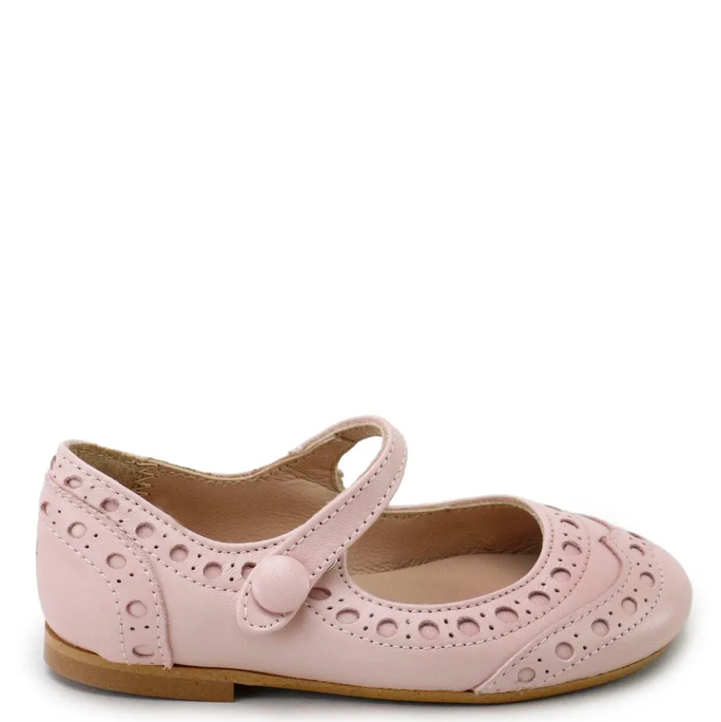 Papanatas Soft Pink Wingtip Mary Jane Sale