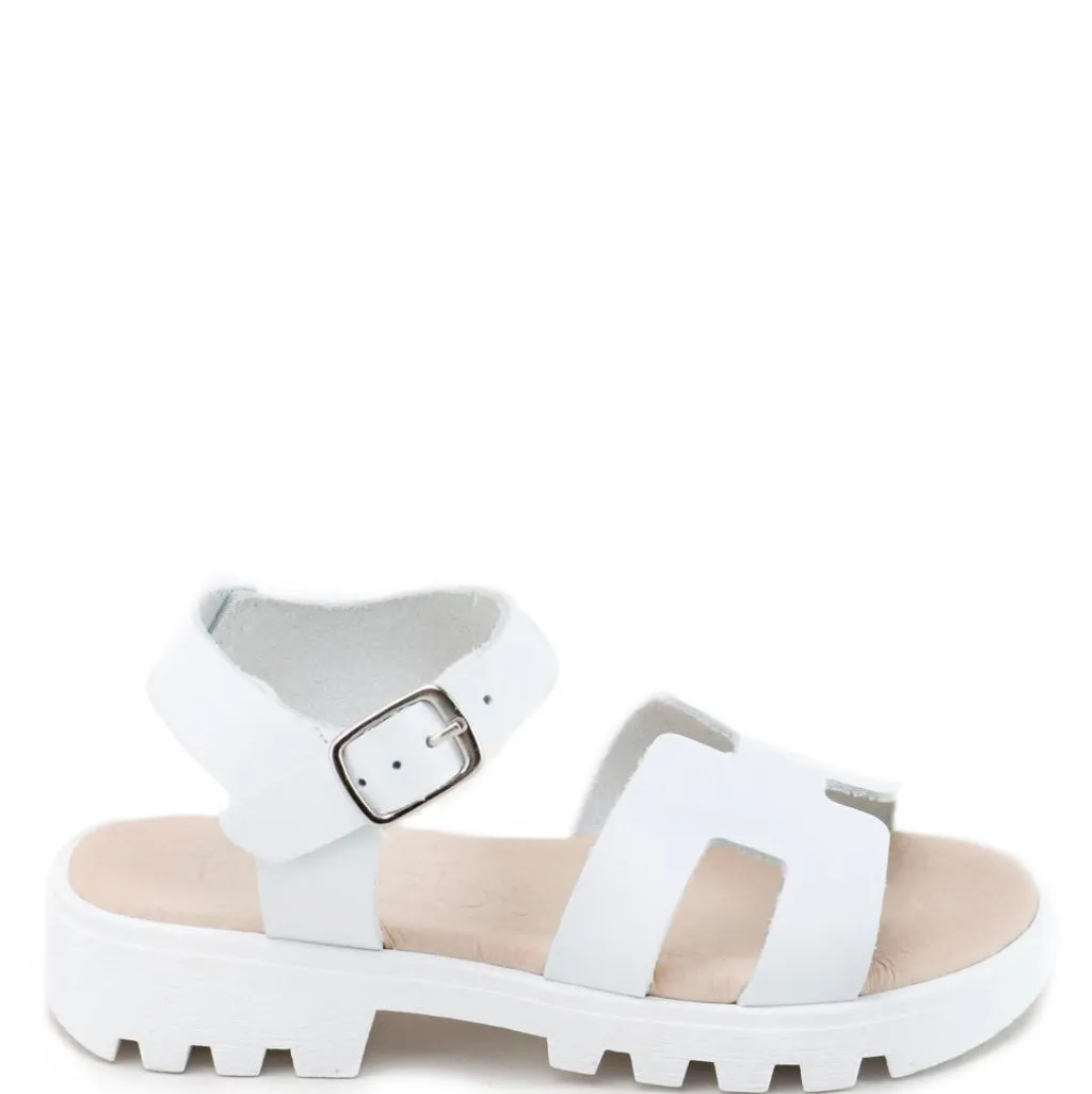 Papanatas White H Sandal Discount