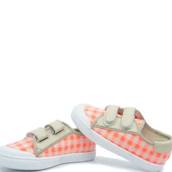 PèPè Pepe Beige and Neon Checkered Sneaker Outlet