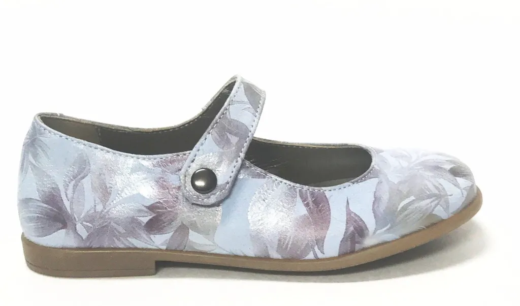 PèPè Pepe Blue/Silver Floral Mary Jane Discount