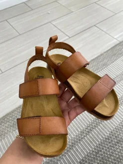 PèPè Pepe Brown Strap Velcro Sandal Discount