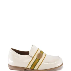 PèPè Pepe Cream Patent Logo Slip On Shoe New