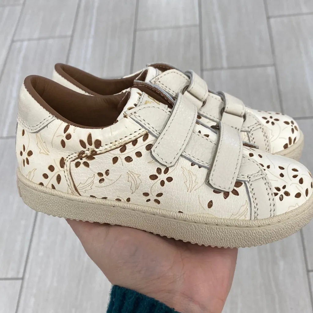 PèPè Pepe Cream Stamped Velcro Sneaker Online