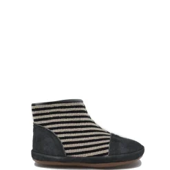 PèPè Pepe Gray Striped Elastic Bootie Clearance
