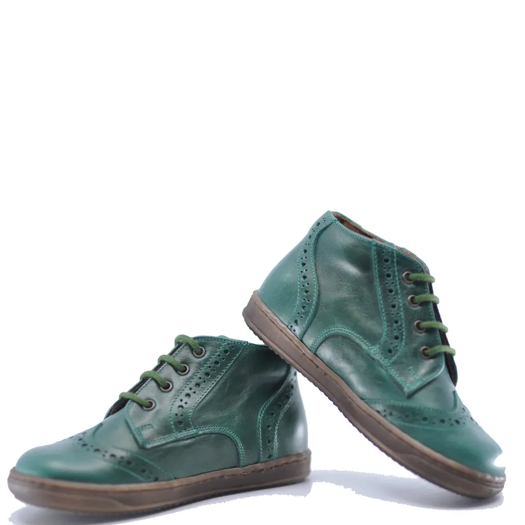 PèPè Pepe Green Wingtip Baby Bootie Sale