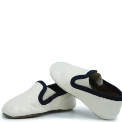 PèPè Pepe Ivory and Navy Piping Slip On Shoe Outlet