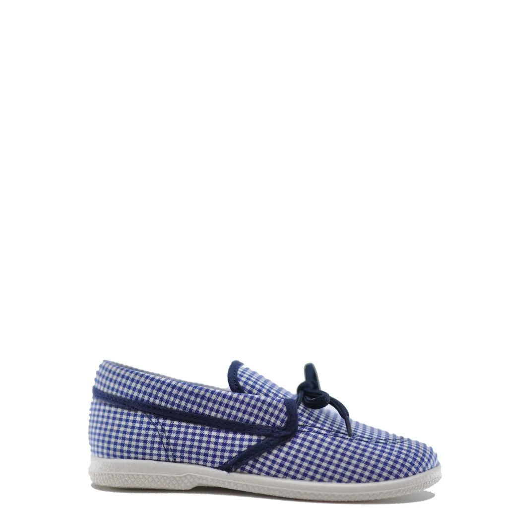 PèPè Pepe Navy Gingham Boat Shoe Discount