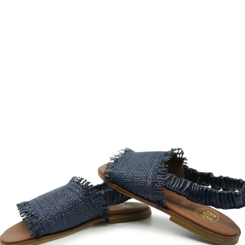 PèPè Pepe Navy Weave Elastic Sandal Hot