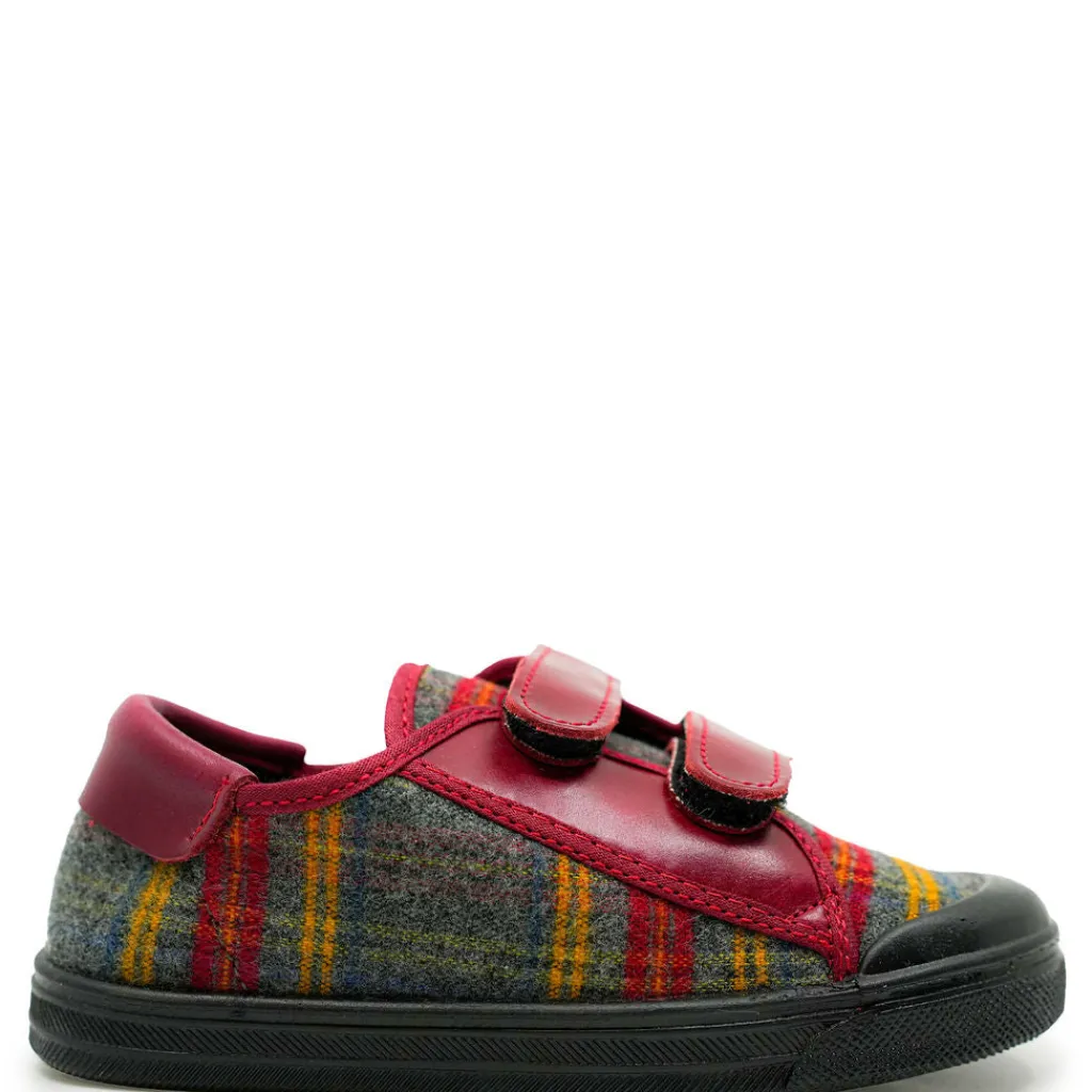 PèPè Pepe Red Plaid Velcro Sneaker Sale