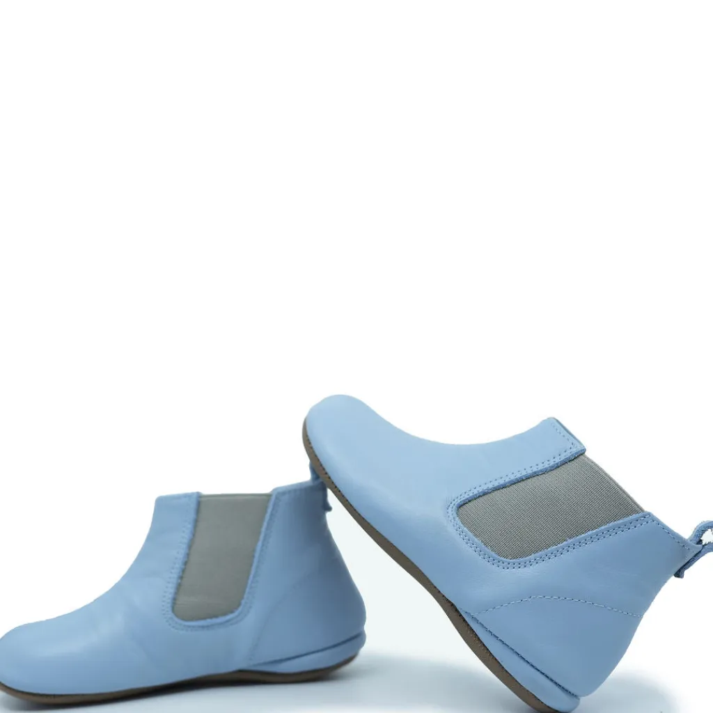 PèPè Pepe Sky Blue Elastic Baby Bootie Sale