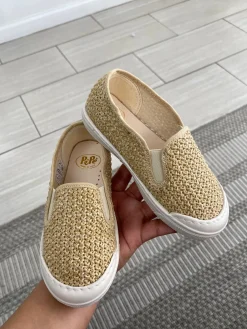 PèPè Pepe Tan Crochet Slip On Loafer Discount