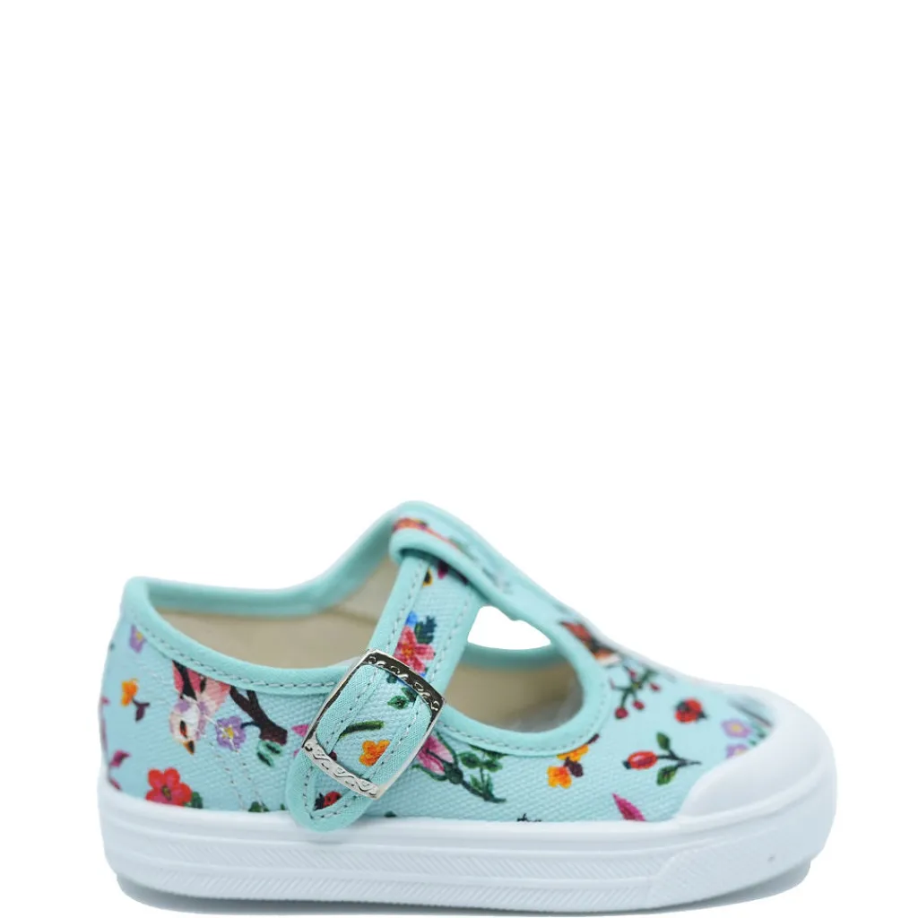 PèPè Pepe Turquoise Birds T Strap Sneaker Best