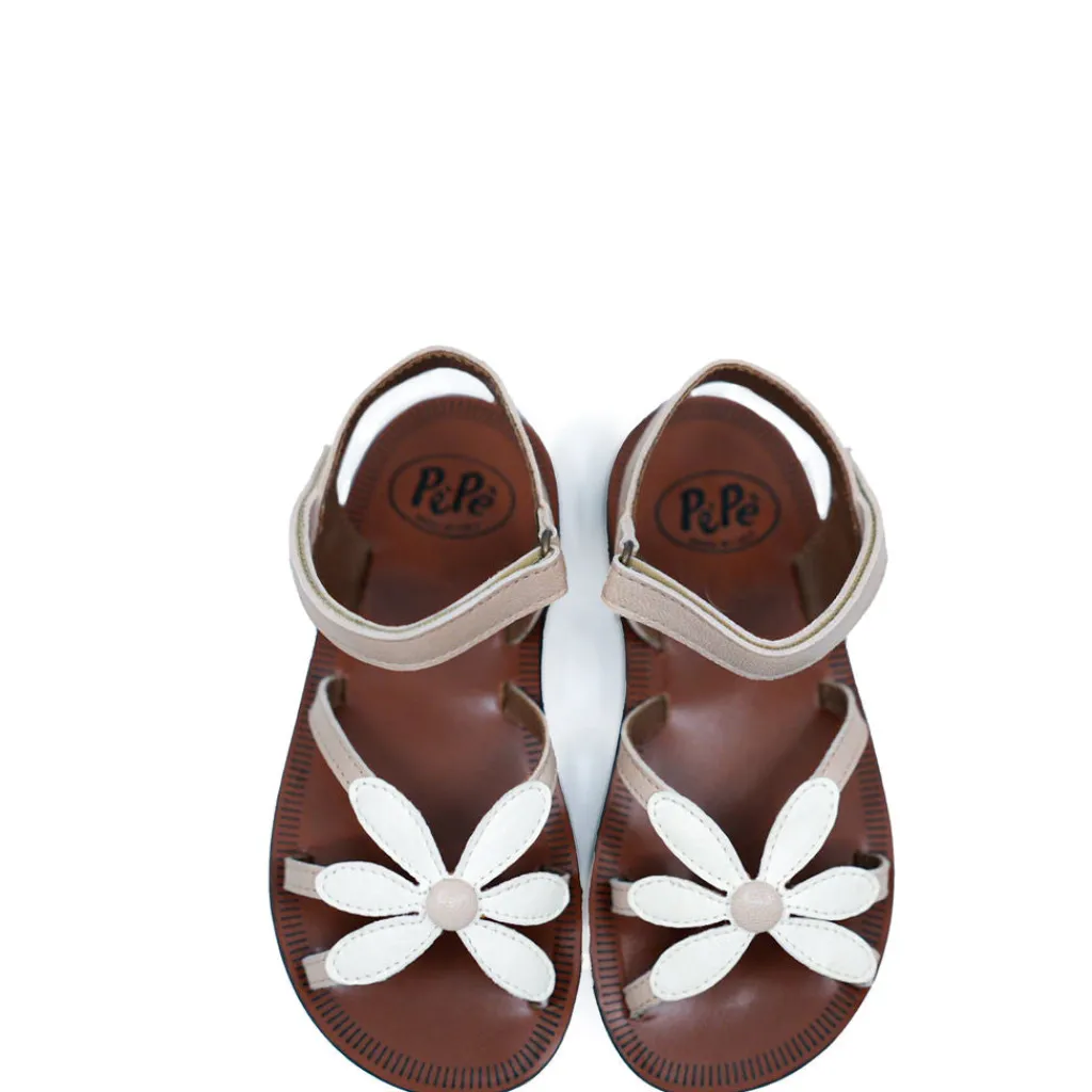 PèPè Pepe White Flower Sandal Best