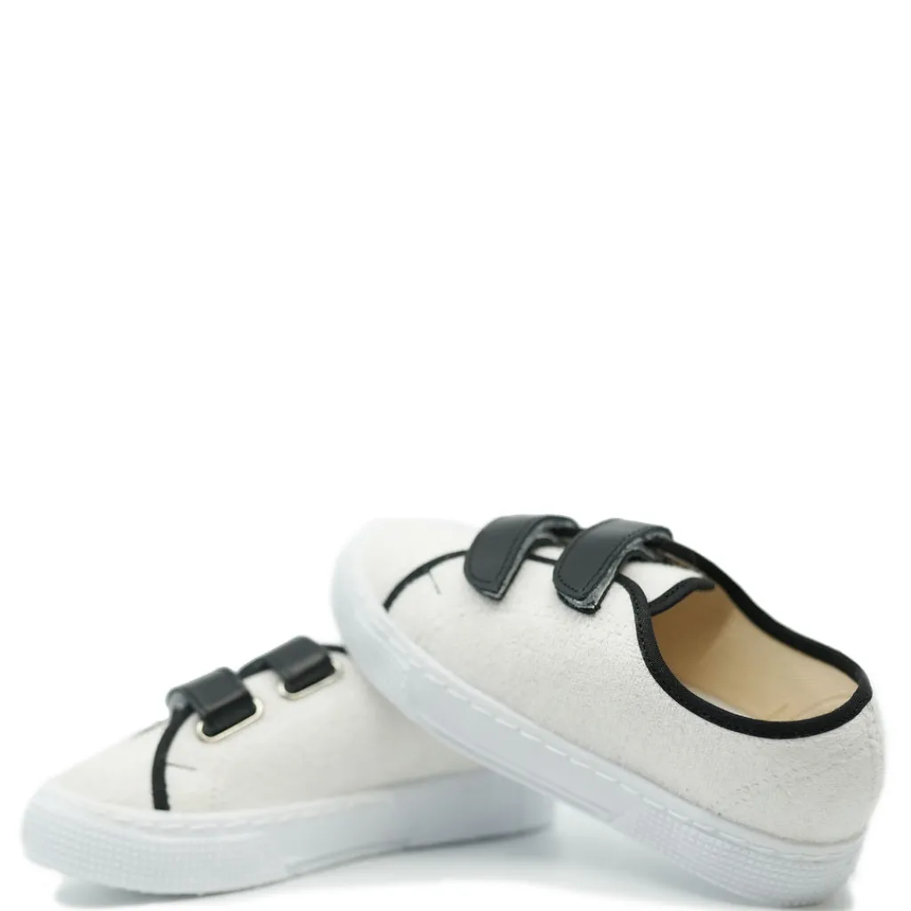 PèPè Pepe White Terry Velcro Sneaker New