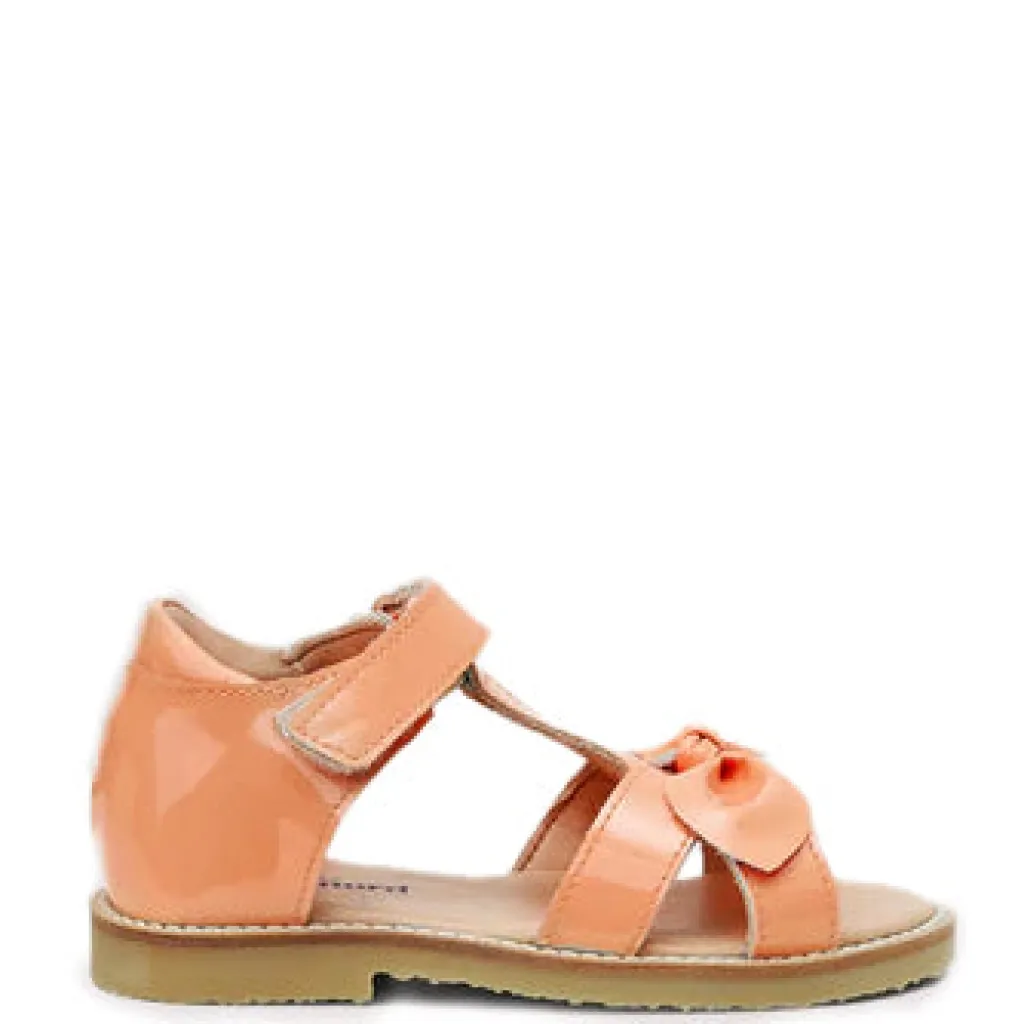 Petit Nord Apricot Patent Bow Sandal Hot