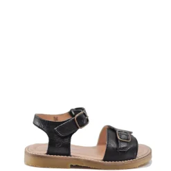 Petit Nord Black Velcro Sandal New