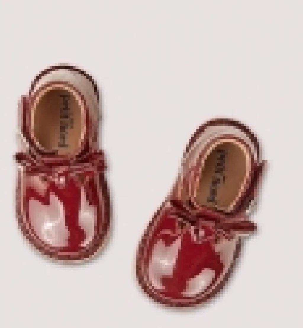 Petit Nord Cherry Patent Baby Bootie Fashion