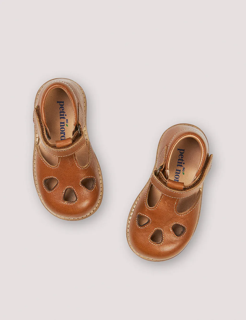 Petit Nord Cognac Cutout Baby Sandal Discount