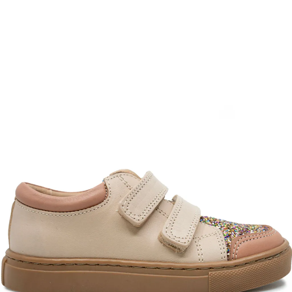 Petit Nord Cream Sparkle Velcro Sneaker Discount