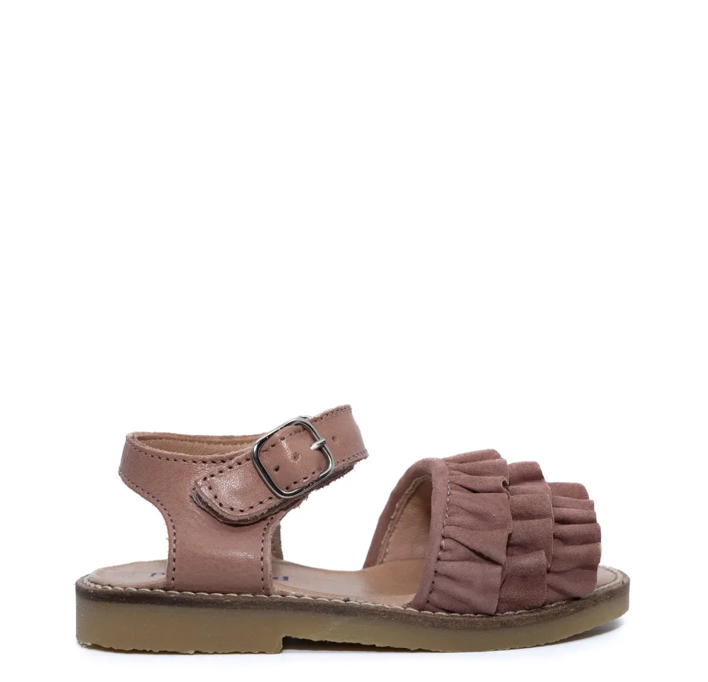 Petit Nord Dust Rose Ruffle Sandal Online