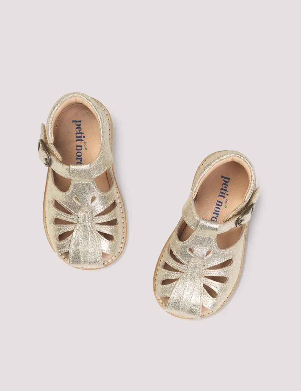 Petit Nord Gold Butterfly Baby Sandal Online