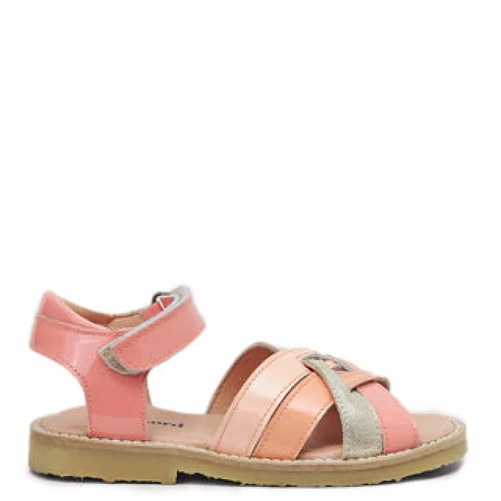 Petit Nord Papaya Patent Sandal New