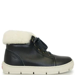 Pom D'Api Navy Fur Mid Top Sneaker Best