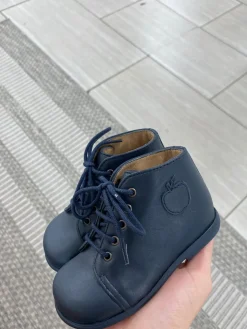 Pom D'Api Navy Lace Baby Bootie Outlet