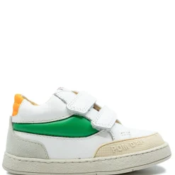 Pom D'Api White and Green Baby Sneaker Online