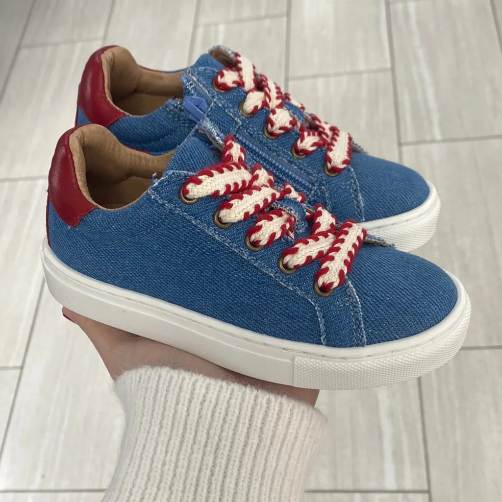 Porte Denim Zipper Sneaker Online