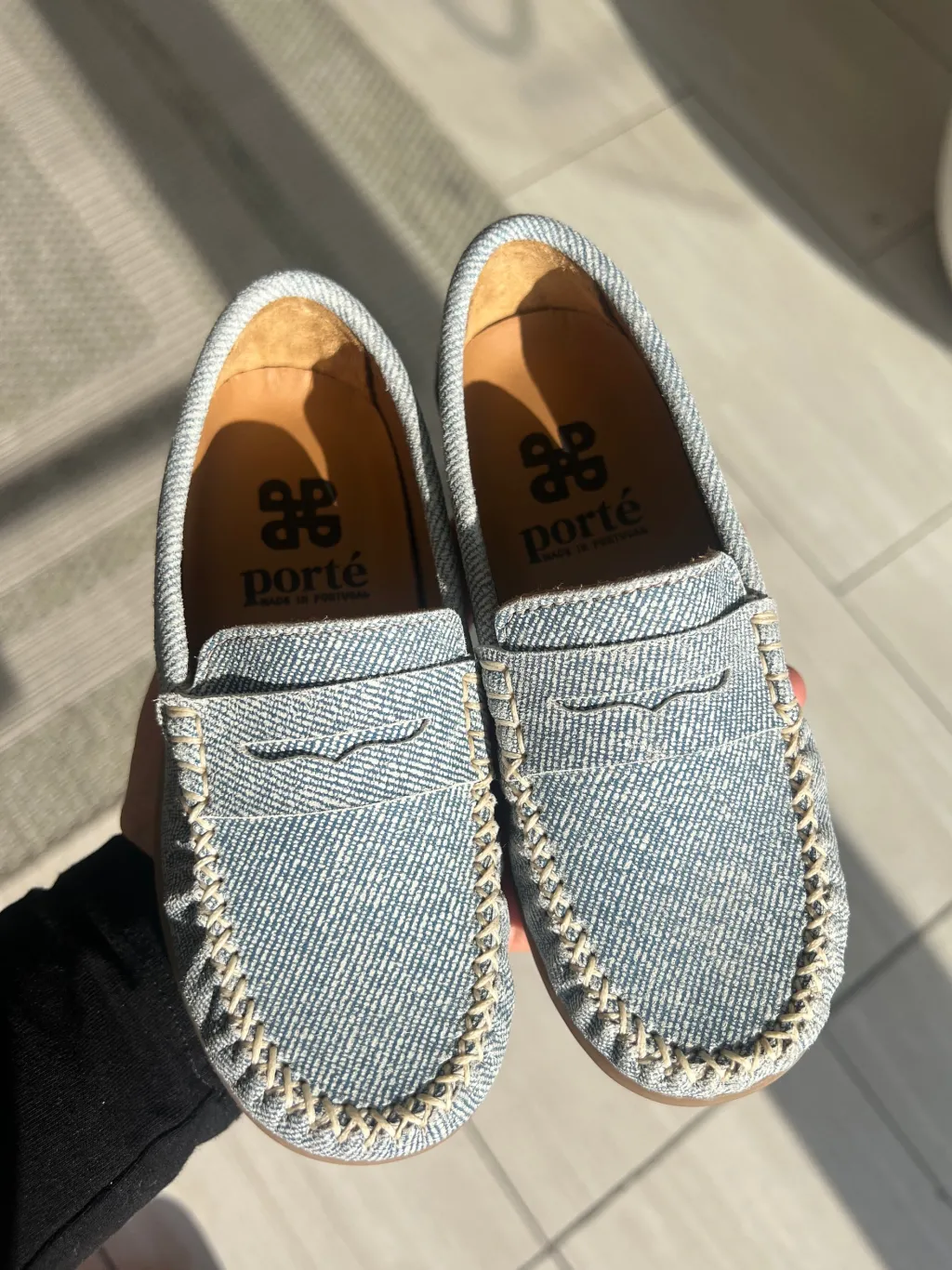 Porte Light Denim Penny Loafer Fashion