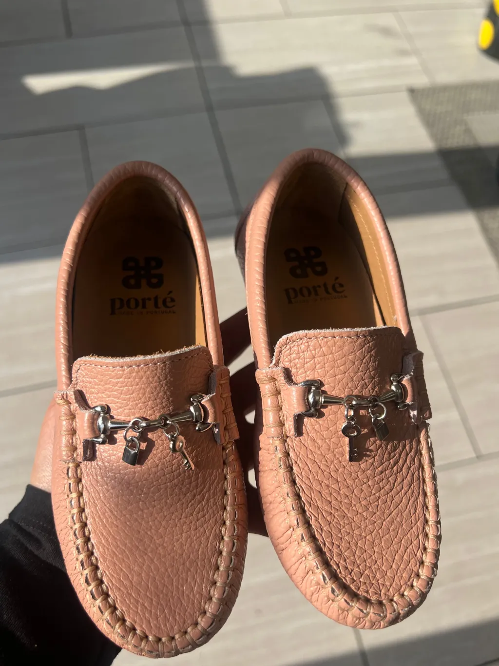 Porte Pebbled Pink Charms Loafer Fashion