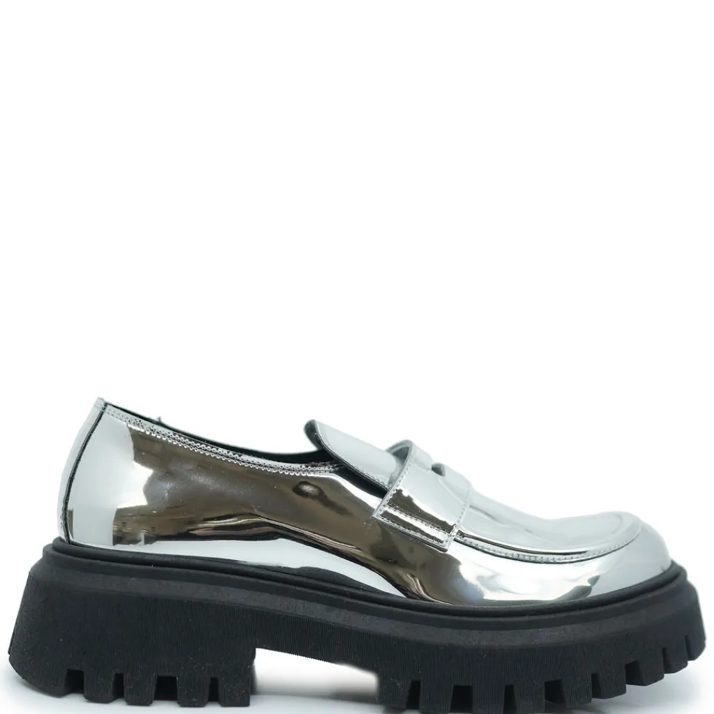 Rondinella Silver Mirror Chunky Loafer Online