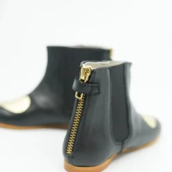 Sonatina Black and Gold Heart Zipper Boot Best