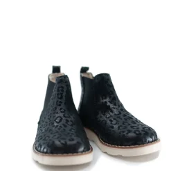 Sonatina Black Leopard Elastic Bootie Sale