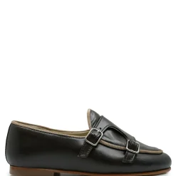 Sonatina Coffee Double Monk Loafer Outlet