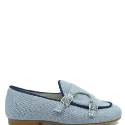 Sonatina Marino Linen Double Monk Loafer Hot