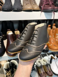 Sonatina Moca Wingtip Bootie Discount
