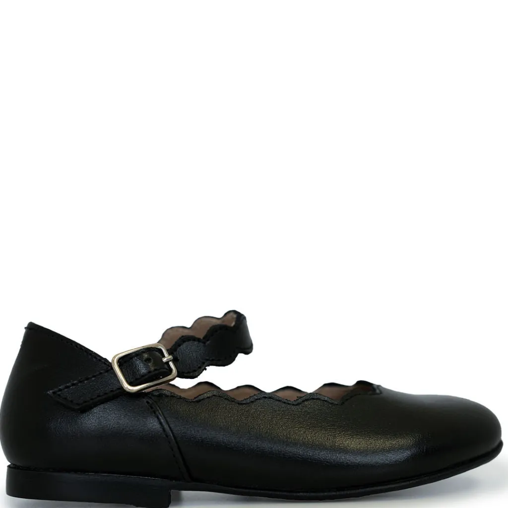 Spain+Co Black Scalloped Mary Jane Best
