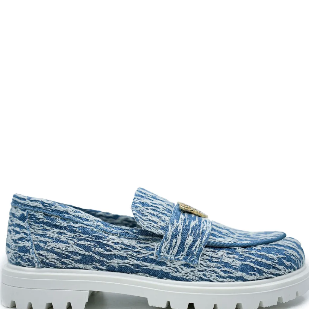 Spain+Co Jean Tiger Chunky Loafer Sale