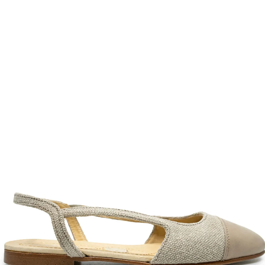 Spain+Co Linene Captoe Slingback Hot