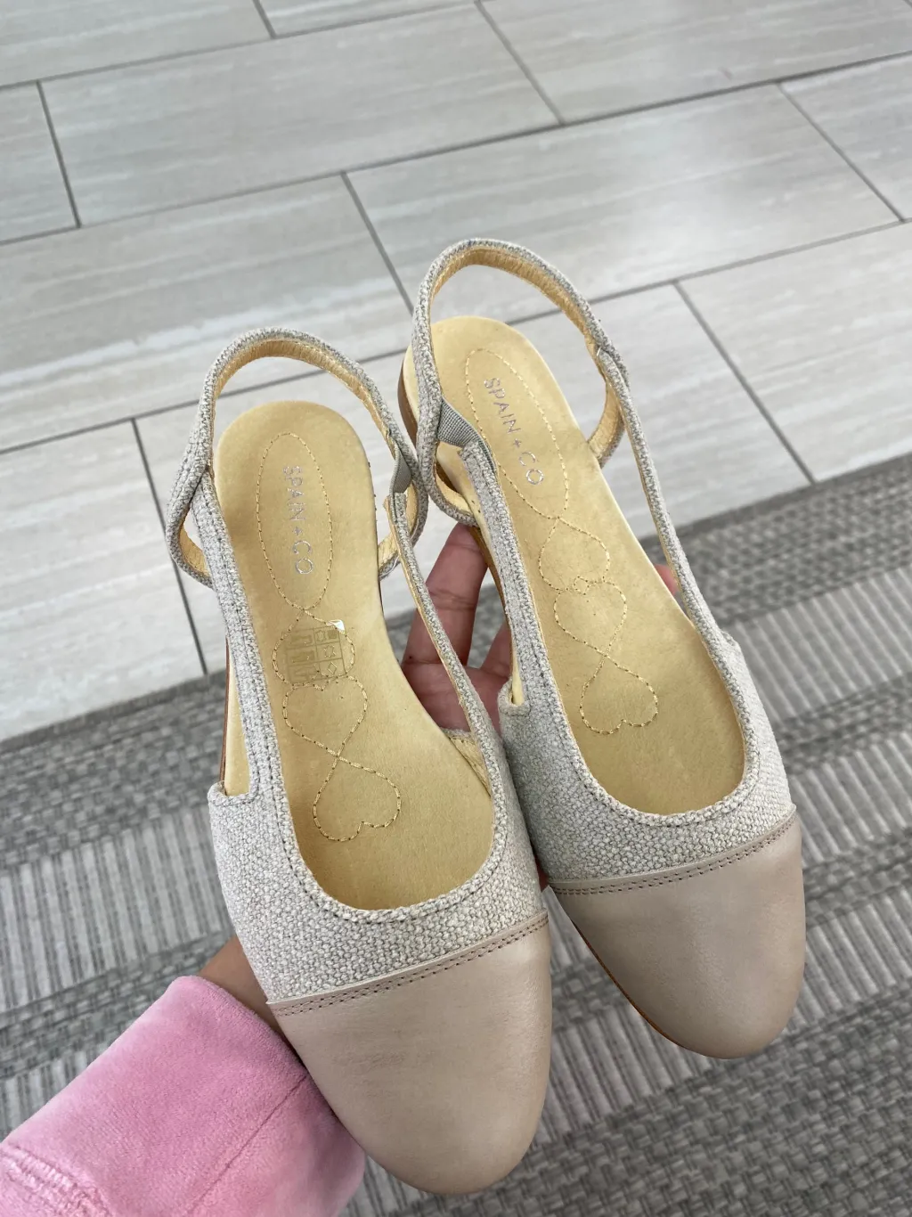 Spain+Co Linene Captoe Slingback Hot