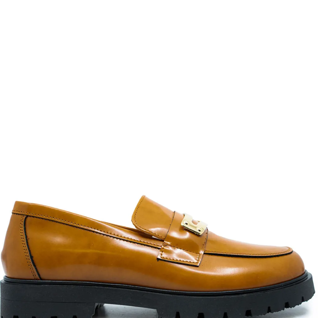 Spain+Co Luggage Metal Penny Chunky Loafer Hot