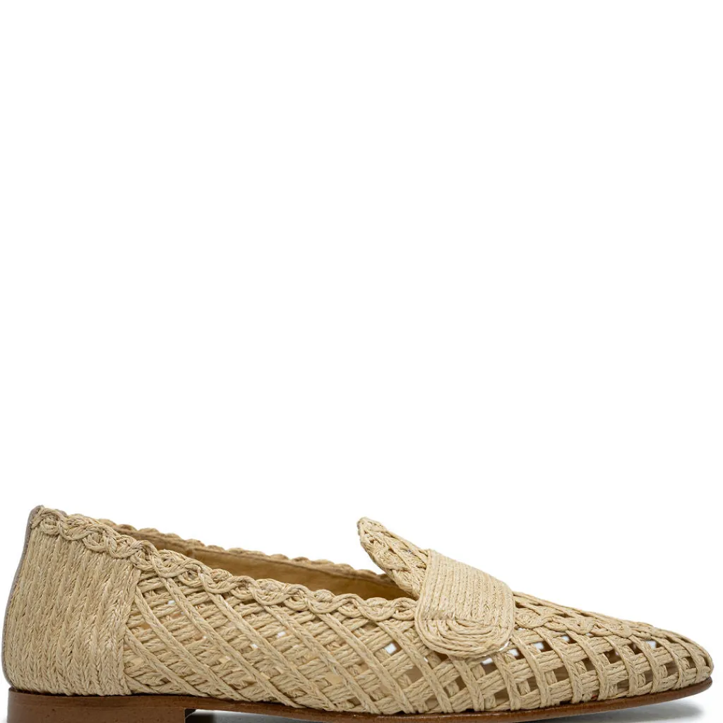 Spain+Co Natural Wicker Penny Loafer Online