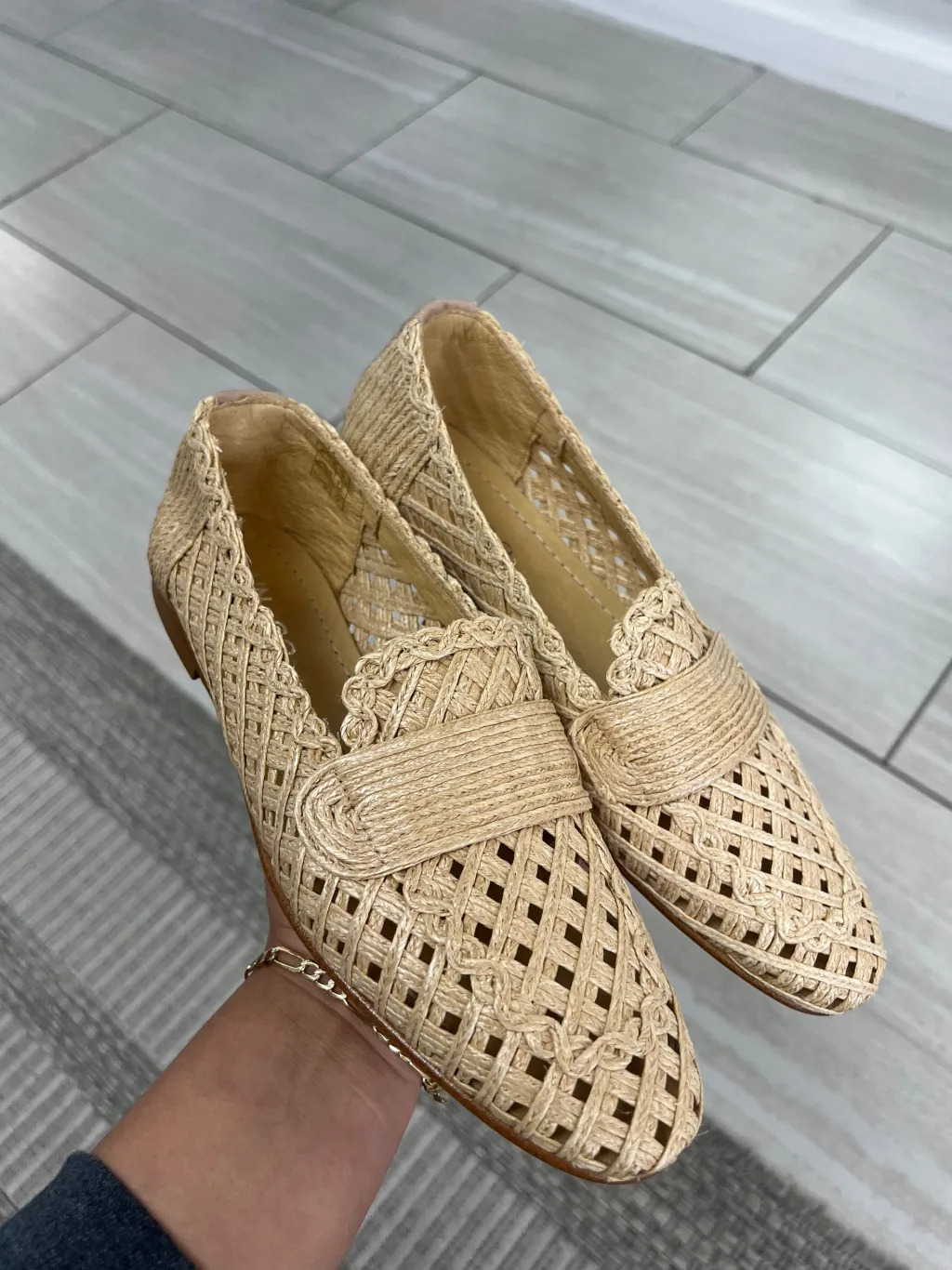 Spain+Co Natural Wicker Penny Loafer Online
