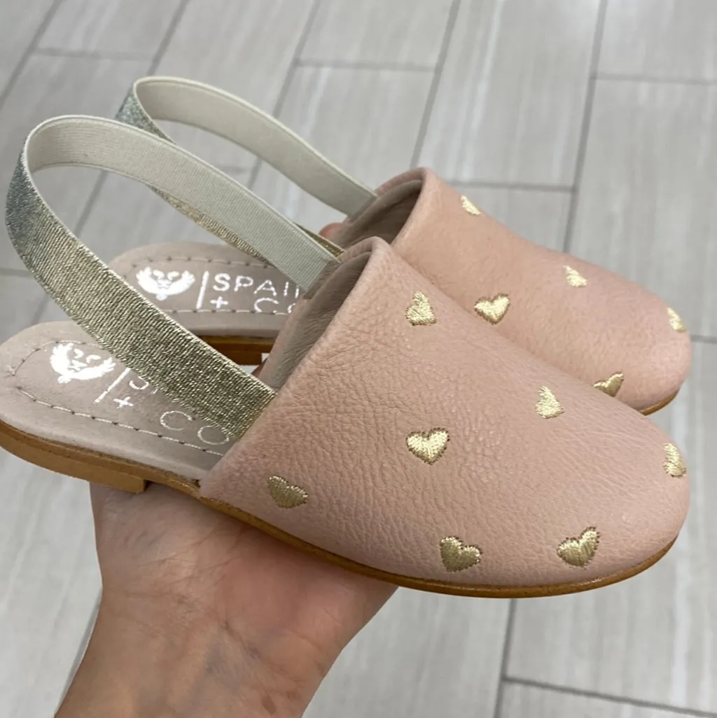 Spain+Co Rose and Gold Heart Slingback Outlet