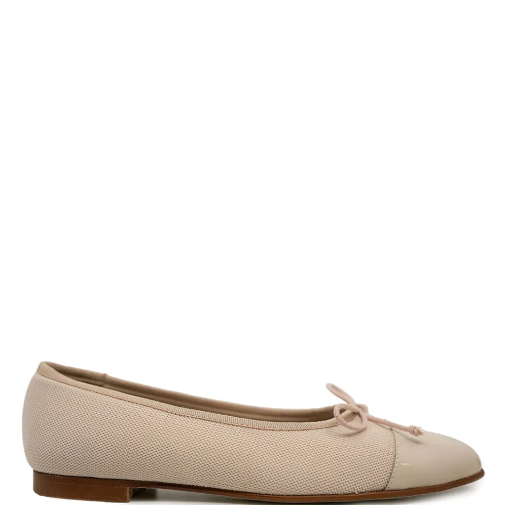 Spain+Co Sand Texture Captoe Ballet Flat Sale